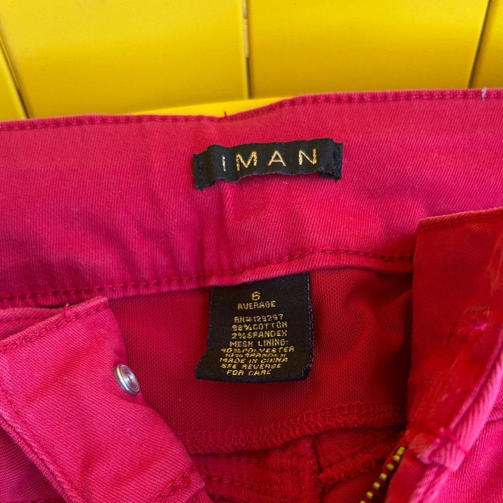 IMAN Red Jeans